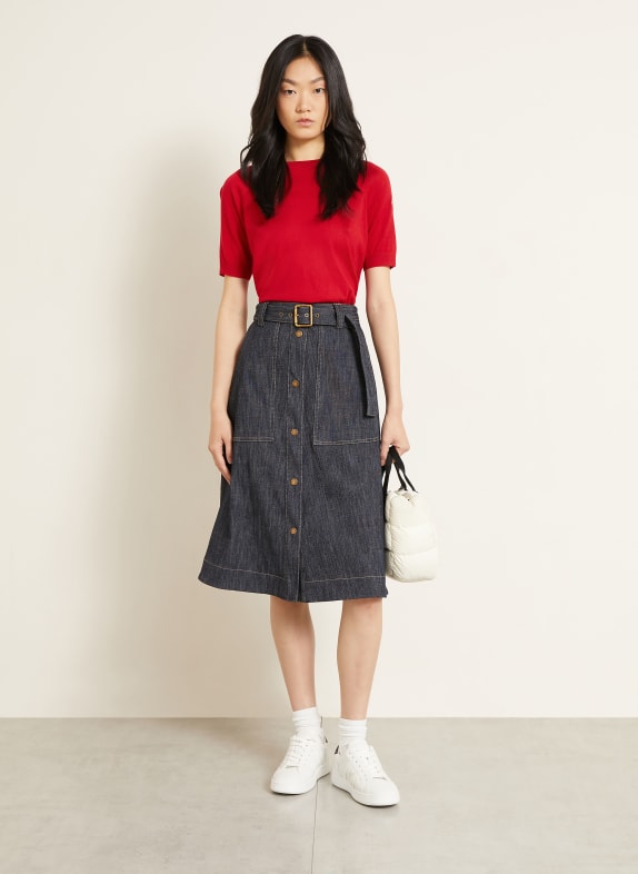 MONCLER Gebreid shirt ROOD