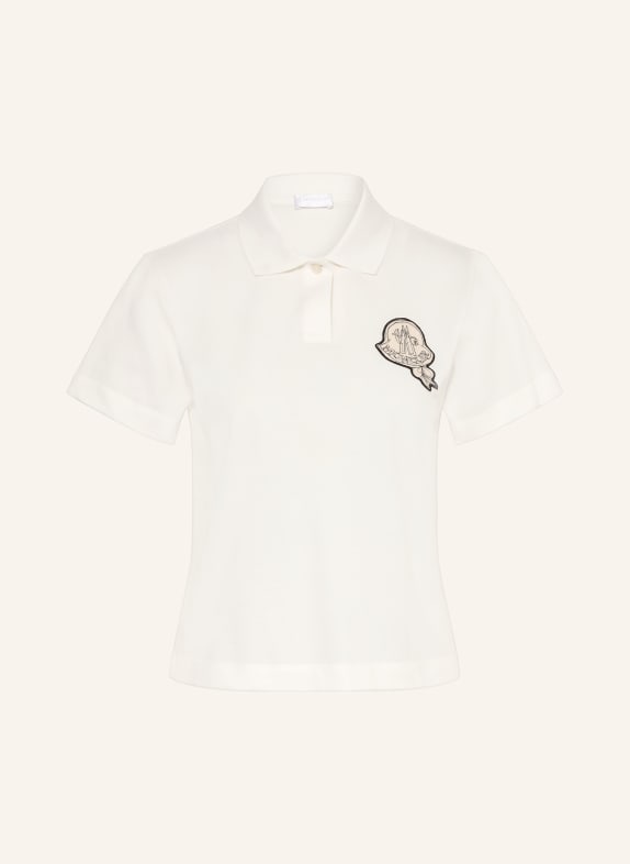 MONCLER Piqué-Poloshirt WEISS