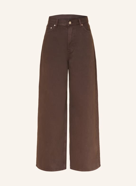 ARKET Široké džíny 003 Brown Dark