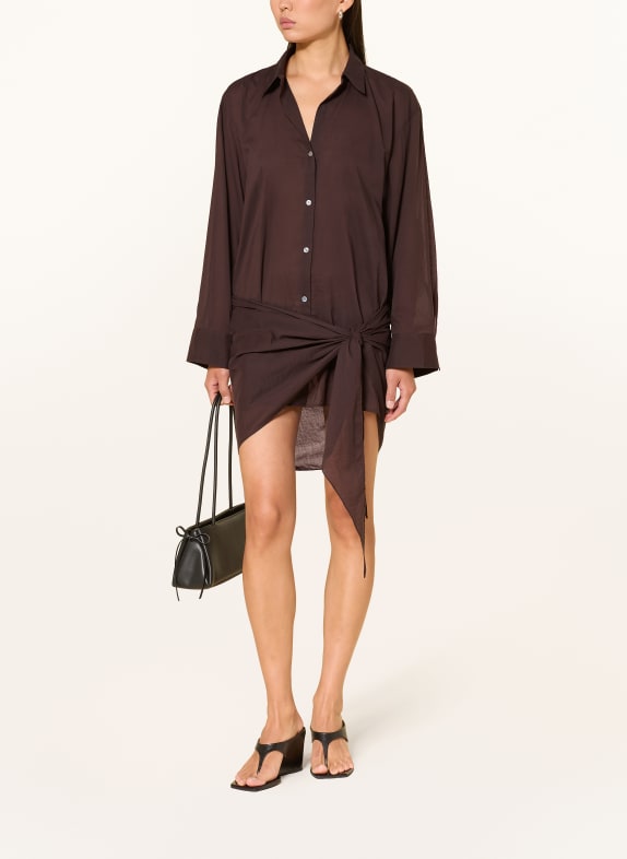 ARKET Robe chemise MARRON FONCÉ