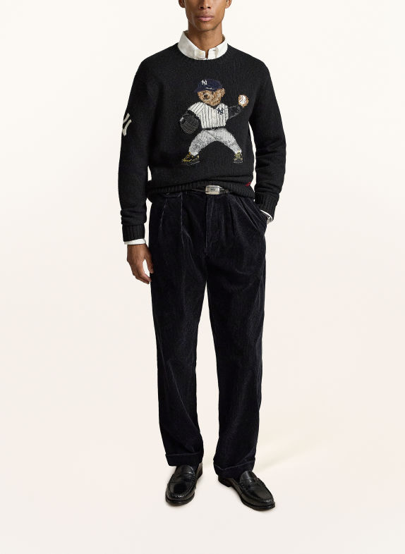 POLO RALPH LAUREN Svetry ČERNÁ / HNĚDÁ / ŠEDÁ