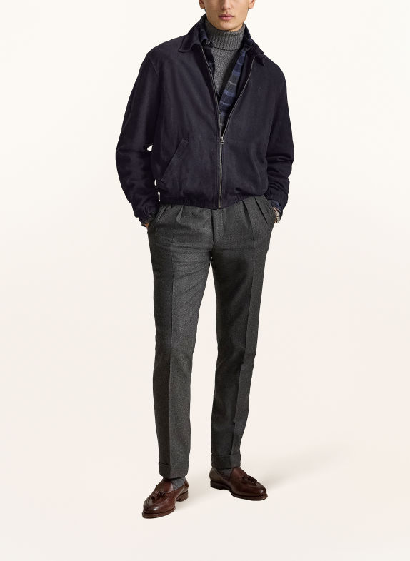 POLO RALPH LAUREN Lederjacke DUNKELBLAU