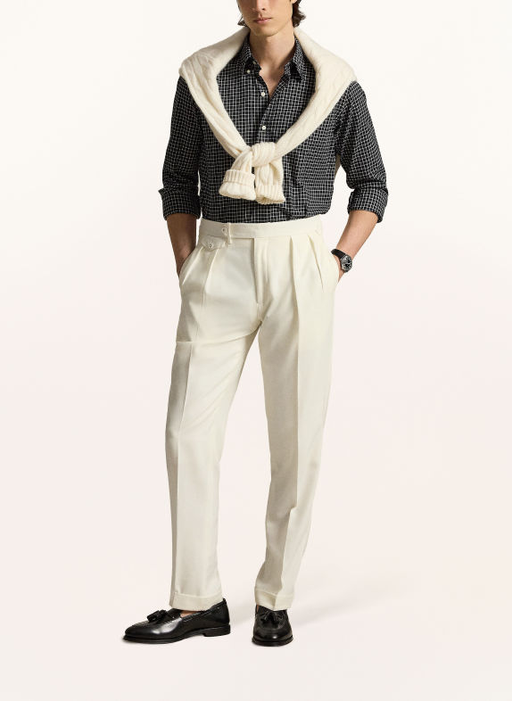 POLO RALPH LAUREN Skjorte Custom Fit SORT / HVID