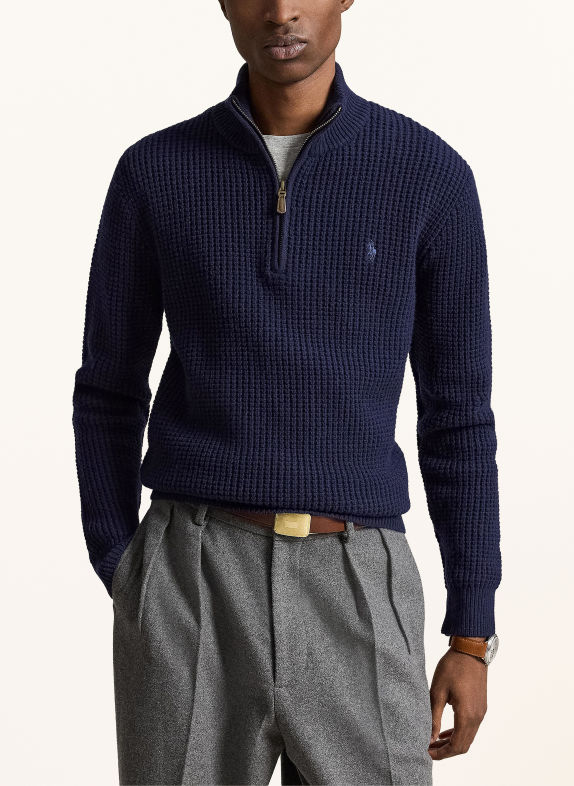 POLO RALPH LAUREN Half-zip sweater DARK BLUE