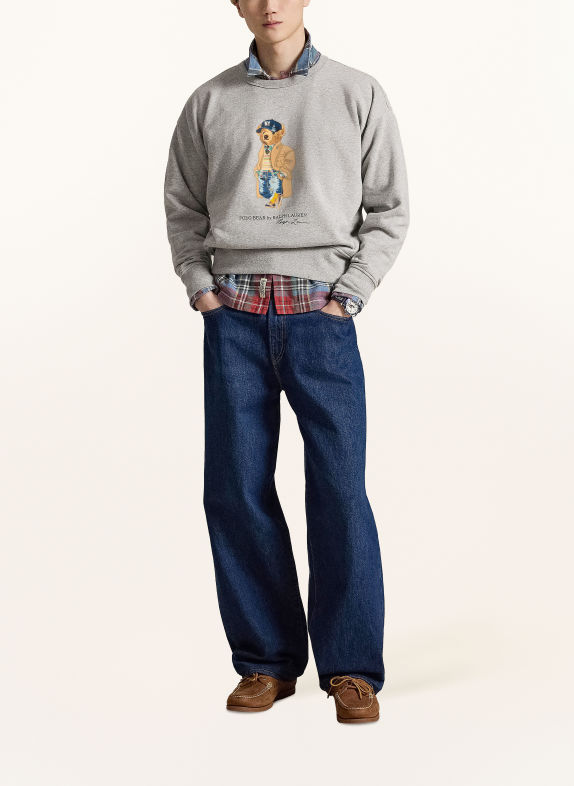 POLO RALPH LAUREN Sweatshirt LICHTGRIJS / LICHTBRUIN / BLAUW