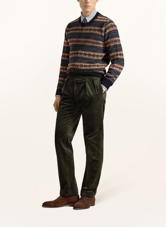 POLO RALPH LAUREN Pullover MØRKEBLÅ / LYSEBRUN / GRØN