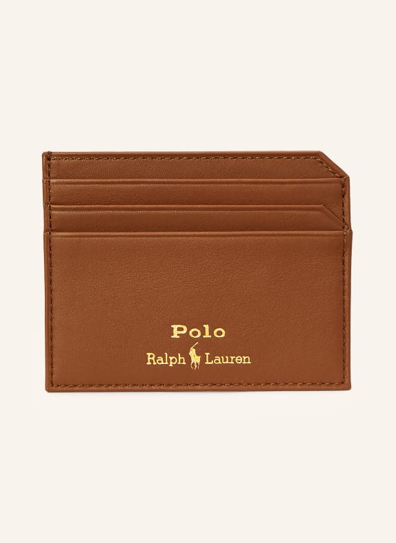 POLO RALPH LAUREN Pouzdro na karty HNĚDÁ