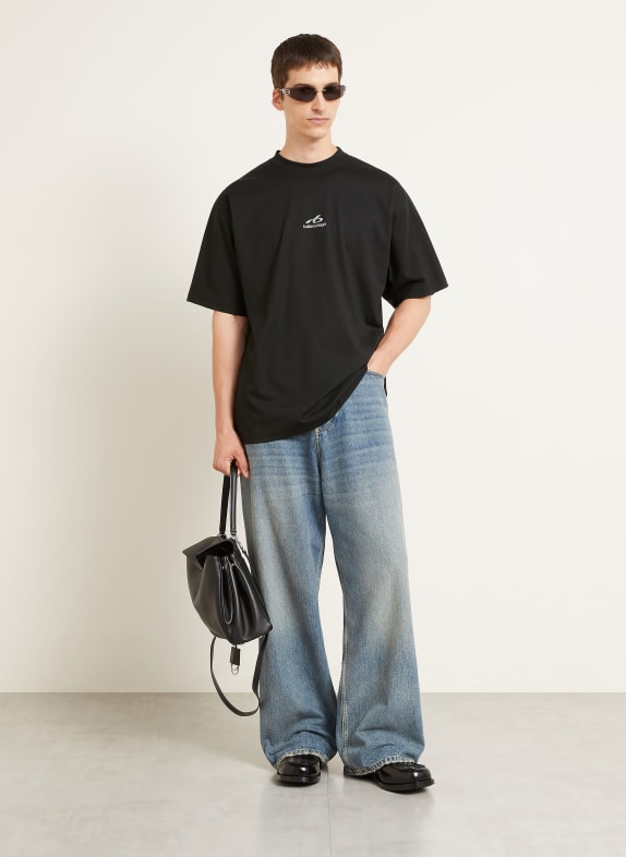 BALENCIAGA T-shirt NOIR / ARGENT