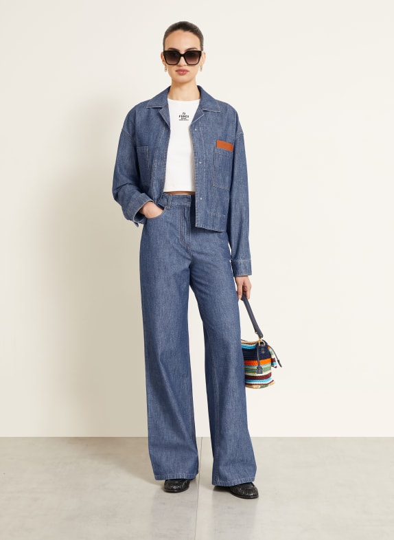 FENDI Veste en jean F0QB0 NAVY
