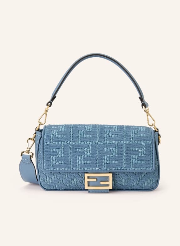 FENDI Handtasche BAGUETTE BLAU / GOLD