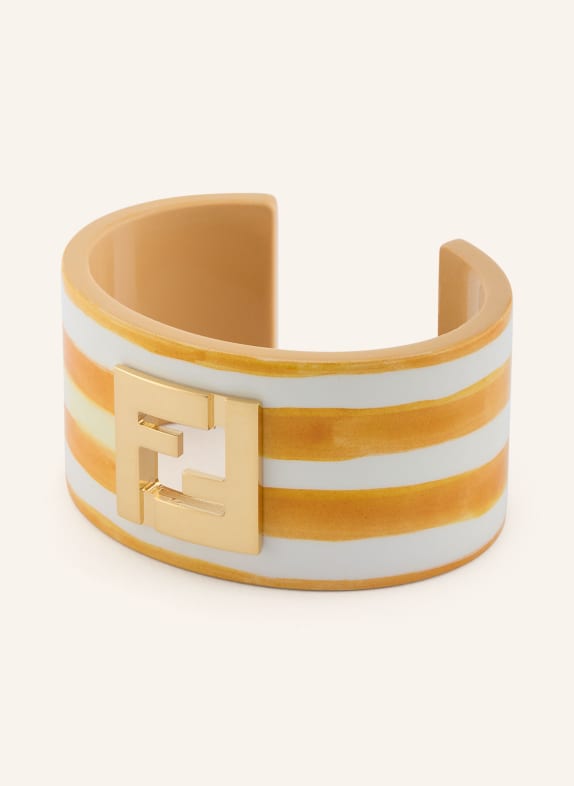 FENDI Bransoleta FOREVER FENDI ZŁOTY / JASNOPOMARAŃCZOWY / BIAŁY