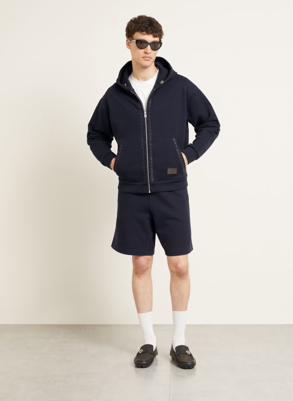 FENDI Sweatjacke DUNKELBLAU / DUNKELBRAUN