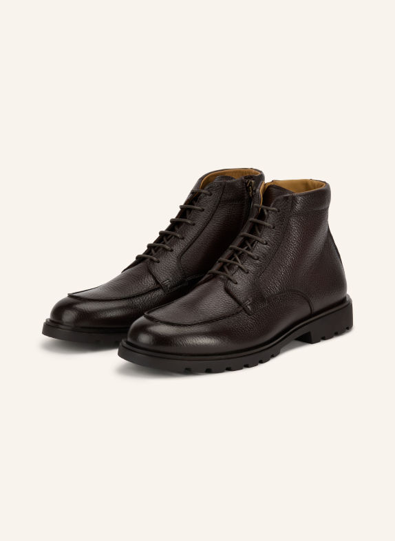 HENDERSON Lace-up boots DARK BROWN