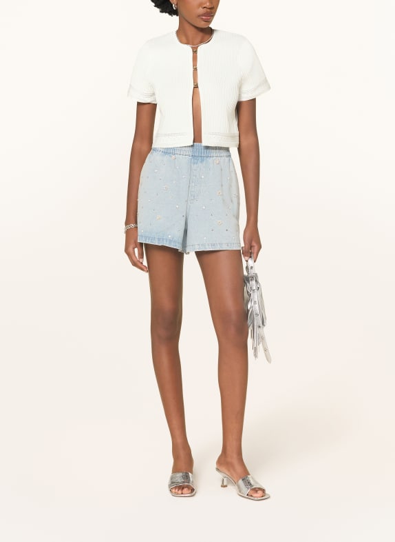 maje Cropped-Strickjacke WEISS