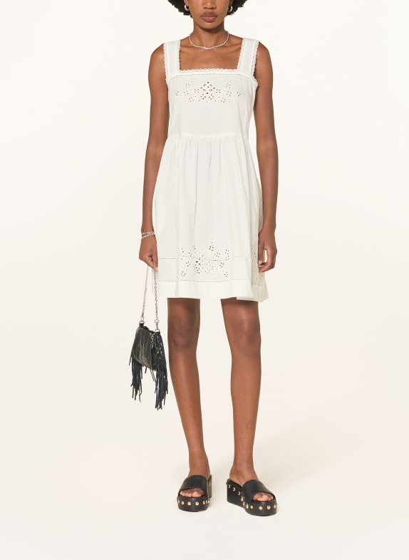 maje Kleid mit Spitze WEISS