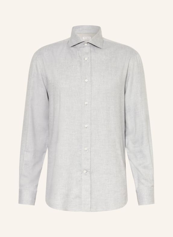 BRUNELLO CUCINELLI Košile Comfort Fit SVĚTLE ŠEDÁ