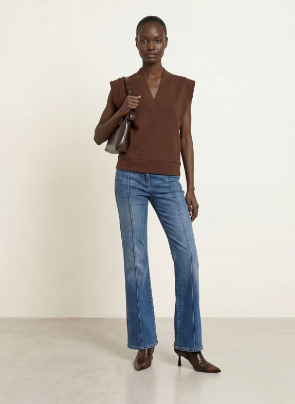REISS Sweatshirt WILLA SWEAT MARRON FONCÉ