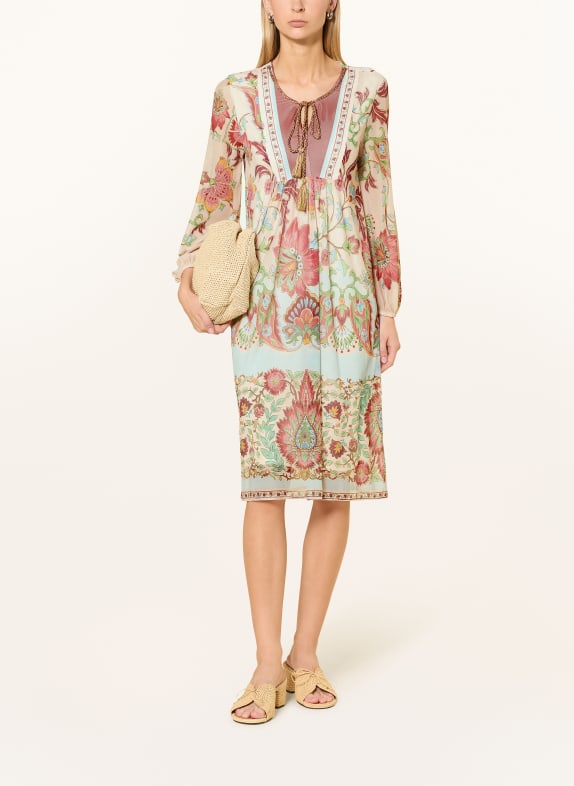 Ana Alcazar Mesh-Kleid ALTROSA / CREME / BLAU