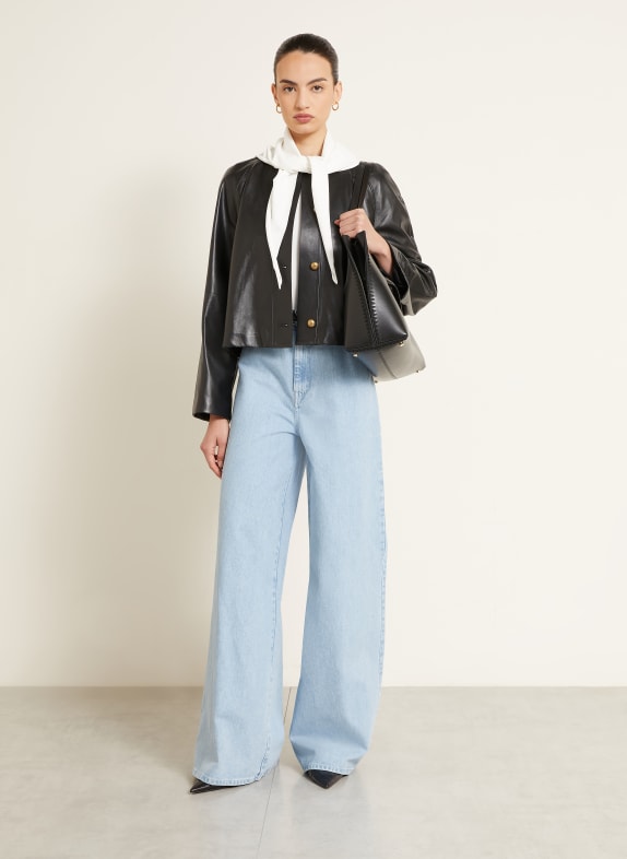 Max Mara Jeansy wide leg AFFARI 003 LIGHT BLUE