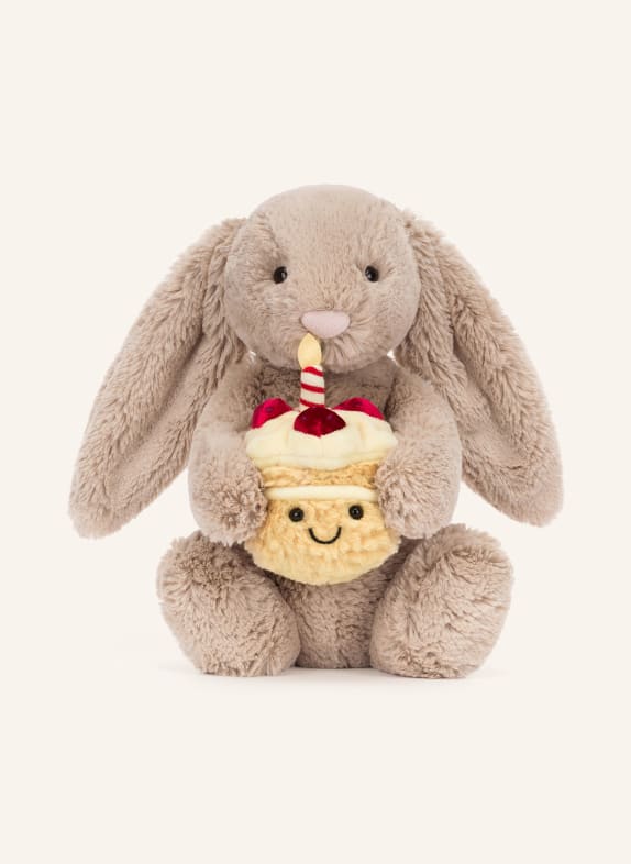 Jellycat Pluche speelgoed BASHFUL BEIGE BUNNY BIRTHDAY BEIGE