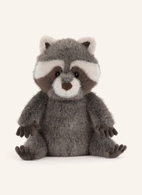Jellycat Pluche speelgoed TRIXIWOO RACCOON DONKERGRIJS