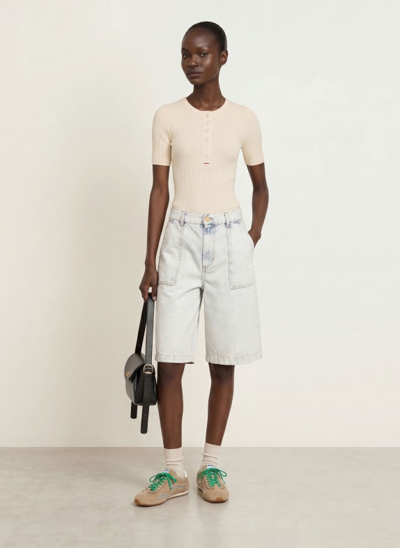 SANDRO Strickshirt ECRU