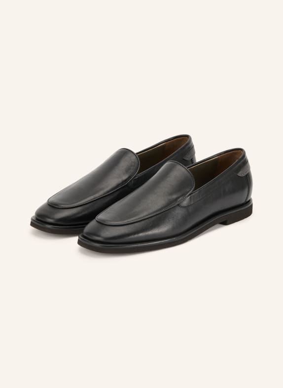 BRUNELLO CUCINELLI Loafers met sierstenen ZWART