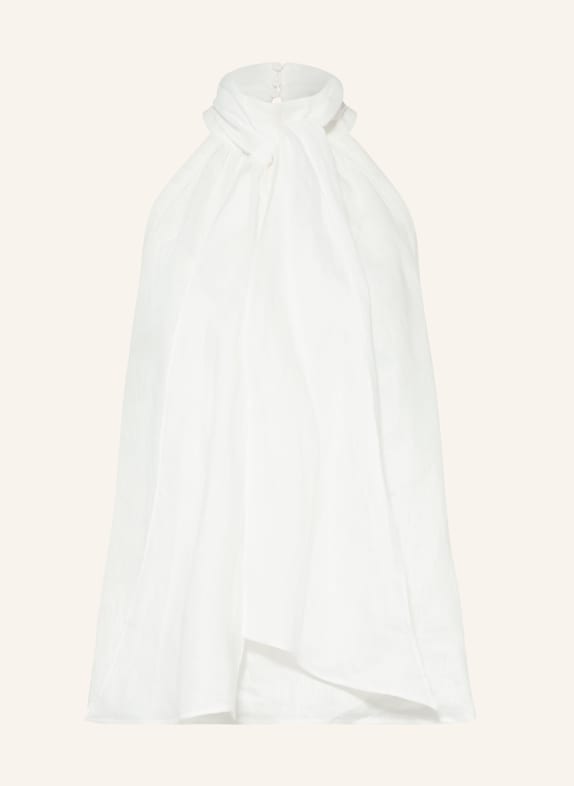 REISS Blusentop ANDI aus Leinen mit Schluppe WEISS