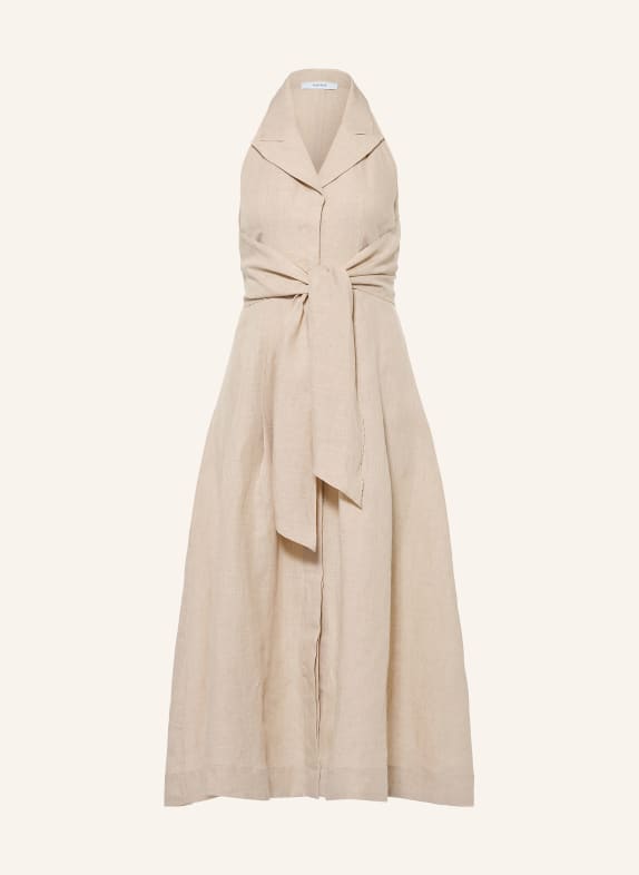 REISS Leinenkleid TARA BEIGE