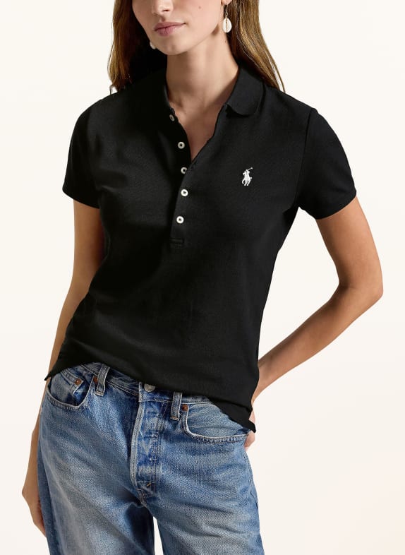 POLO RALPH LAUREN Piqué-Poloshirt SCHWARZ