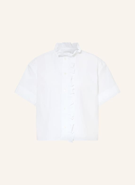 CLAUDIE PIERLOT Bluse mit Rüschen WEISS