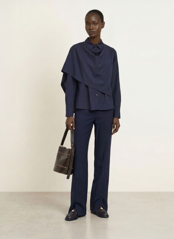 CLAUDIE PIERLOT Hemdbluse DUNKELBLAU