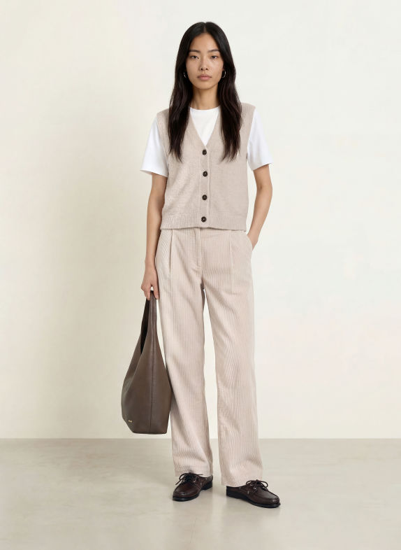 Marc O'Polo Strickweste BEIGE