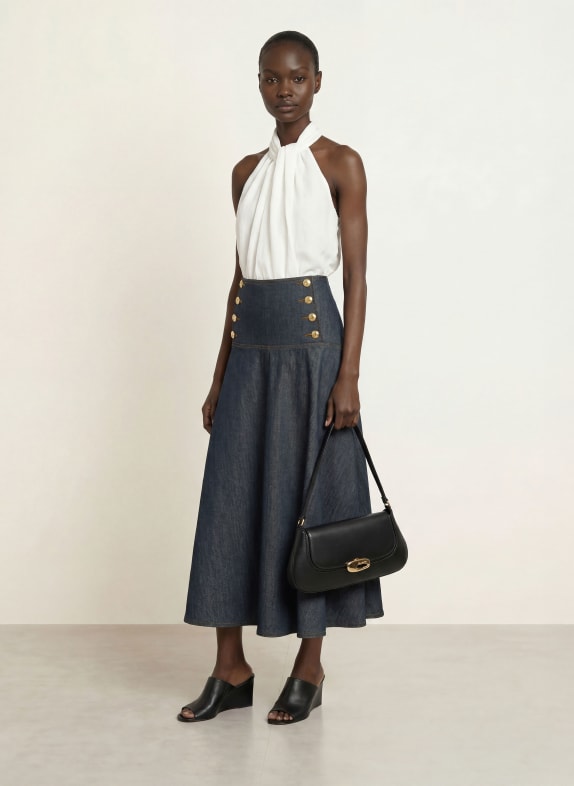 REISS Jeansrok SKYLAR DONKERBLAUW