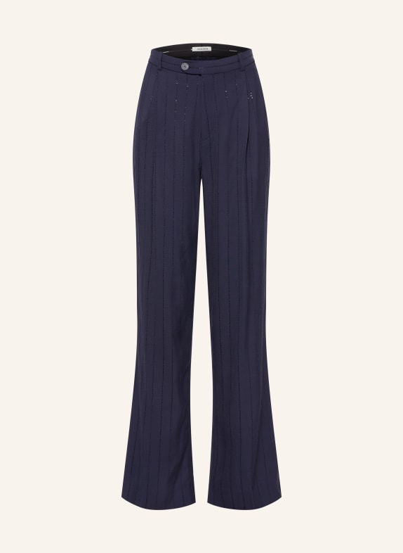 SANDRO Hose mit Pailletten DUNKELBLAU