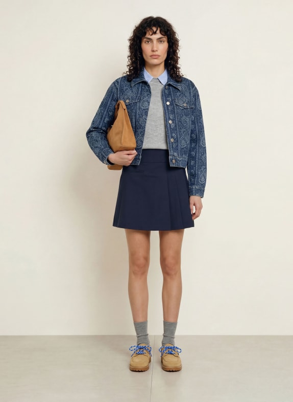 CLAUDIE PIERLOT Rock DUNKELBLAU