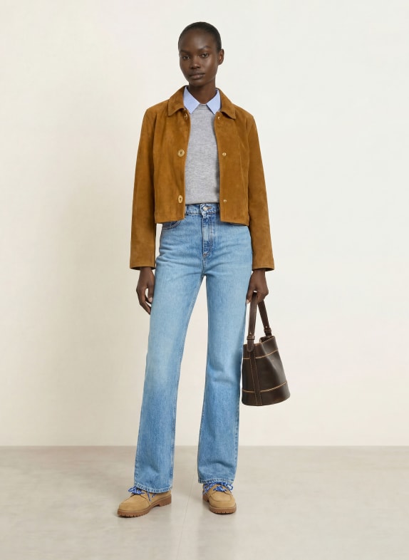CLAUDIE PIERLOT Straight Jeans 0017 BLUE DENIM