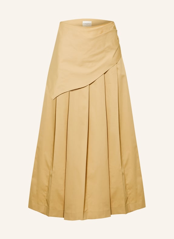 CLAUDIE PIERLOT Faltenrock BEIGE