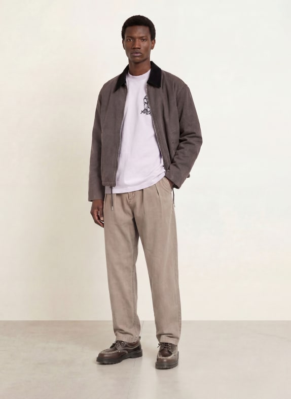ALLSAINTS T-shirt AFFIX LICHTPAARS / BLAUW / ZWART