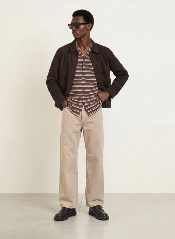SANDRO Jeans Baggy Fit 16 BEIGE
