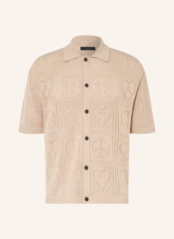 ALLSAINTS Chemise en tricot ARKTX Comfort Fit BEIGE