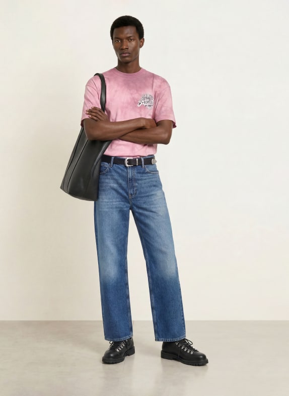ALLSAINTS T-shirt AVALON ROSA / GAMMELROSA / SORT