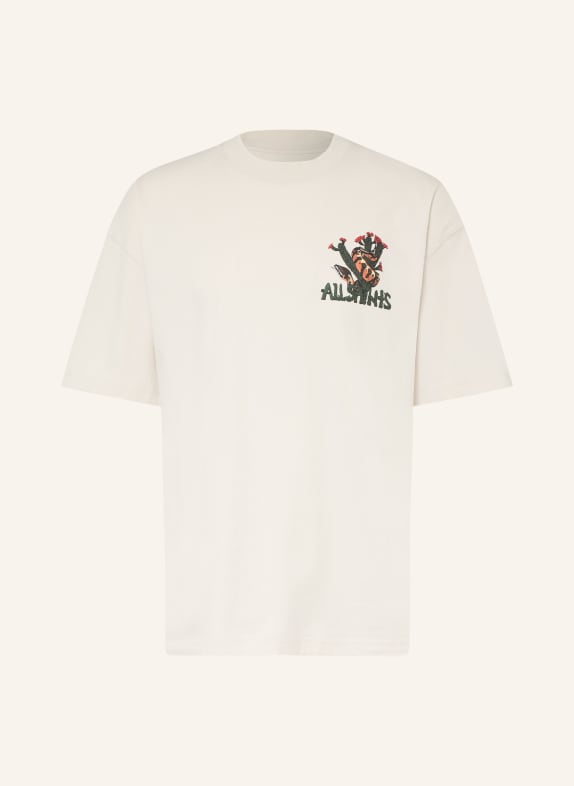 ALLSAINTS CACTI T-shirt CREAM / RED / BLACK