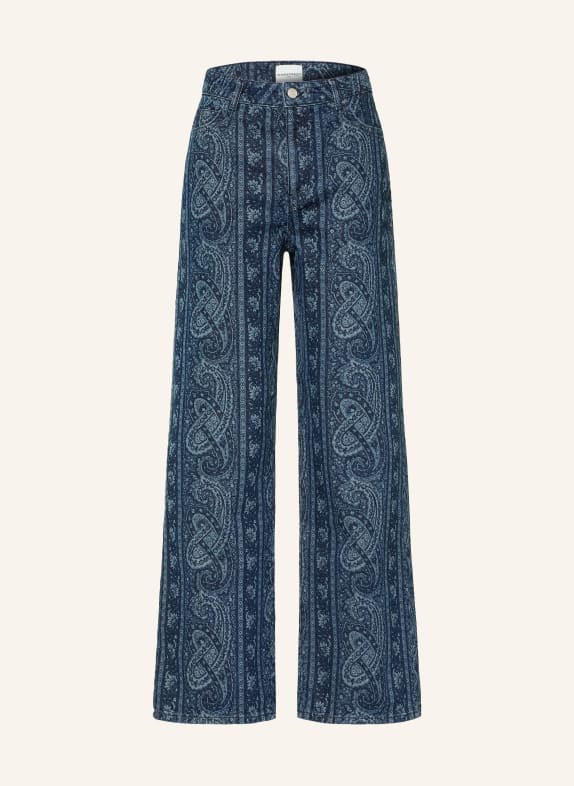 CLAUDIE PIERLOT Wide Leg Jeans D020 NAVY PRINT