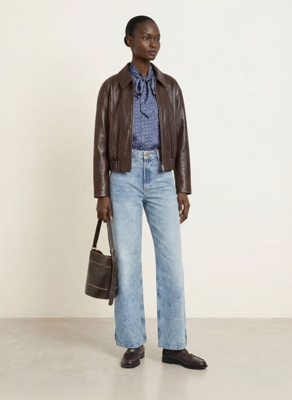 CLAUDIE PIERLOT Bluse DUNKELBLAU / WEISS