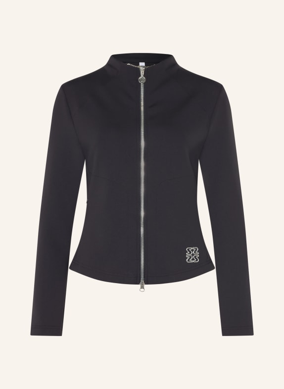 SPORTALM Zip-up sweatshirt BLACK / SILVER