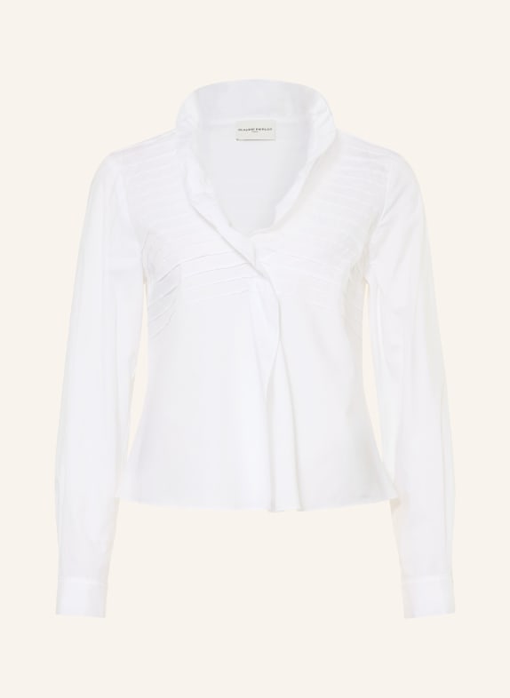 CLAUDIE PIERLOT Blusenshirt mit Volants WEISS