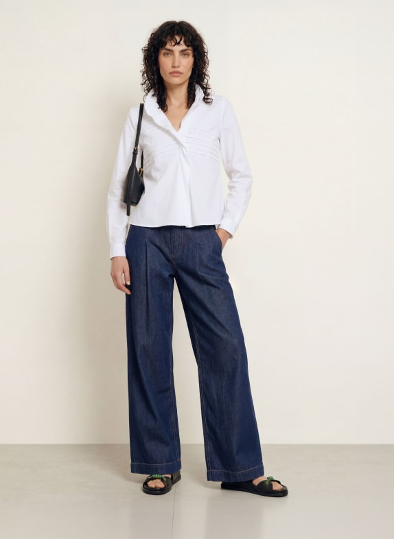 CLAUDIE PIERLOT Blusenshirt mit Volants WEISS