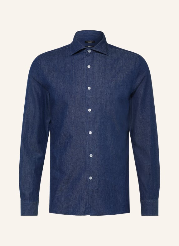 REISS Skjorta DON Slim Fit i jeanslook MÖRKBLÅ