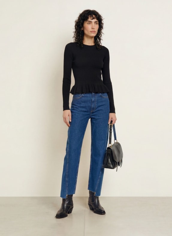 ALLSAINTS Trui JAS met ruches ZWART